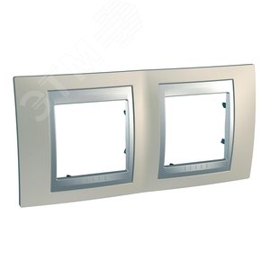 Unica TOP Опал/Алюминий Рамка 2-ая | MGU66.004.095 | Schneider Electric - фото 5