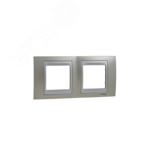 Unica TOP Опал/Алюминий Рамка 2-ая | MGU66.004.095 | Schneider Electric - фото 7