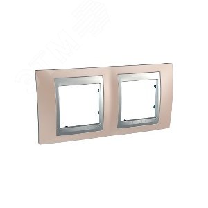 Unica TOP Оникс/Алюминий Рамка 2-ая | MGU66.004.096 | Schneider Electric - фото 6
