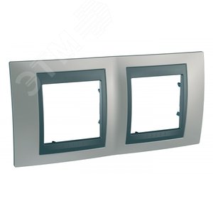 Unica TOP Никель/Графит Рамка 2-ая | MGU66.004.239 | Schneider Electric - фото 2