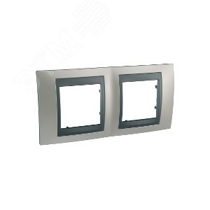 Unica TOP Никель/Графит Рамка 2-ая | MGU66.004.239 | Schneider Electric - фото 5