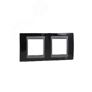 Unica TOP Родий/Графит Рамка 2-ая | MGU66.004.293 | Schneider Electric - фото 5