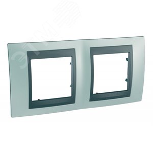 Unica TOP Флюорит/Графит Рамка 2-ая | MGU66.004.294 | Schneider Electric - фото 2
