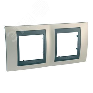 Unica TOP Опал/Графит Рамка 2-ая | MGU66.004.295 | Schneider Electric - фото 5