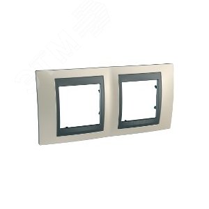 Unica TOP Опал/Графит Рамка 2-ая | MGU66.004.295 | Schneider Electric - фото 7