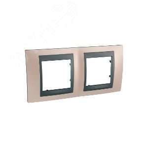 Unica TOP Оникс/Графит Рамка 2-ая | MGU66.004.296 | Schneider Electric - фото 6