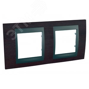 Unica TOP Венге/Графит Рамка 2-ая | MGU66.004.2M3 | Schneider Electric - фото 2