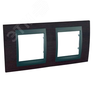 Unica TOP Венге/Графит Рамка 2-ая | MGU66.004.2M3 | Schneider Electric - фото 4