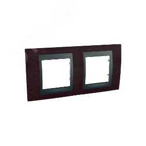 Unica TOP Венге/Графит Рамка 2-ая | MGU66.004.2M3 | Schneider Electric - фото 5