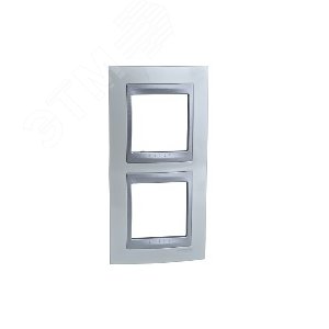 Unica TOP Нордик/Алюминий Рамка 2-ая вертикальная | MGU66.004V.092 | Schneider Electric - фото 7