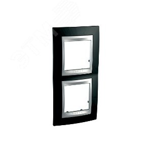 Unica TOP Родий/Алюминий Рамка 2-ая вертикальная | MGU66.004V.093 | Schneider Electric - фото 7