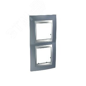 Unica TOP Грэй/Алюминий Рамка 2-ая вертикальная | MGU66.004V.097 | Schneider Electric - фото 7