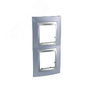 Unica TOP Берилл/Алюминий Рамка 2-ая вертикальная | MGU66.004V.098 | Schneider Electric - фото 7