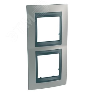 Unica TOP Никель/Графит Рамка 2-ая вертикальная | MGU66.004V.239 | Schneider Electric - фото 5