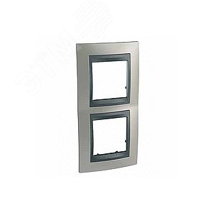 Unica TOP Никель/Графит Рамка 2-ая вертикальная | MGU66.004V.239 | Schneider Electric - фото 7