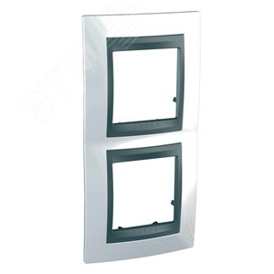 Unica TOP Нордик/Графит Рамка 2-ая вертикальная | MGU66.004V.292 | Schneider Electric - фото 4