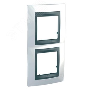 Unica TOP Нордик/Графит Рамка 2-ая вертикальная | MGU66.004V.292 | Schneider Electric - фото 5