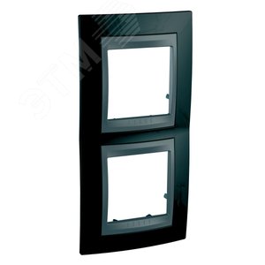 Unica TOP Родий/Графит Рамка 2-ая вертикальная | MGU66.004V.293 | Schneider Electric - фото 4