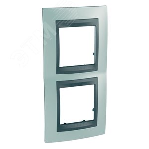 Unica TOP Флюорит/Графит Рамка 2-ая вертикальная | MGU66.004V.294 | Schneider Electric - фото 4