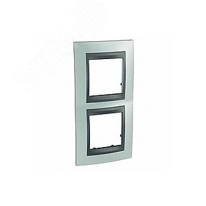Unica TOP Флюорит/Графит Рамка 2-ая вертикальная | MGU66.004V.294 | Schneider Electric - фото 6