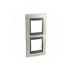 Unica TOP Опал/Графит Рамка 2-ая вертикальная | MGU66.004V.295 | Schneider Electric - фото 7
