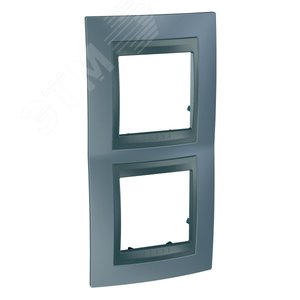 Unica TOP Грэй/Графит Рамка 2-ая вертикальная | MGU66.004V.297 | Schneider Electric - фото 4