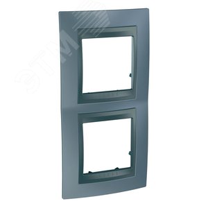 Unica TOP Грэй/Графит Рамка 2-ая вертикальная | MGU66.004V.297 | Schneider Electric - фото 5