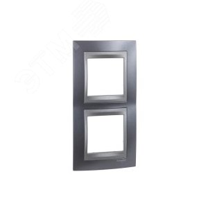 Unica TOP Грэй/Графит Рамка 2-ая вертикальная | MGU66.004V.297 | Schneider Electric - фото 7