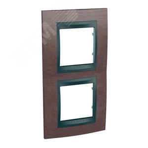 Unica TOP Табак/Графит Рамка 2-ая вертикальная | MGU66.004V.2M4 | Schneider Electric - фото 5