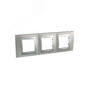 Unica TOP Никель/Алюминий Рамка 3-ая | MGU66.006.039 | Schneider Electric - фото 5