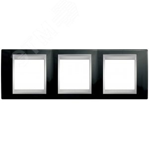 Unica TOP Родий/Алюминий Рамка 3-ая | MGU66.006.093 | Schneider Electric - фото 3