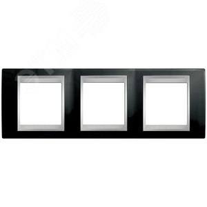 Unica TOP Родий/Алюминий Рамка 3-ая | MGU66.006.093 | Schneider Electric - фото 4