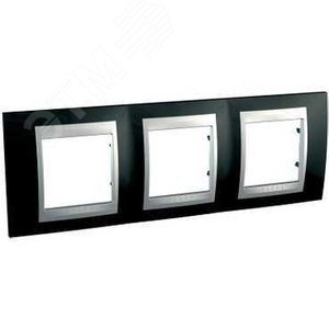 Unica TOP Родий/Алюминий Рамка 3-ая | MGU66.006.093 | Schneider Electric - фото 5