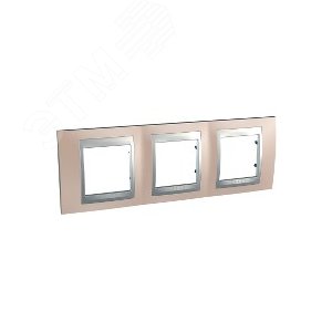 Unica TOP Оникс/Алюминий Рамка 3-ая | MGU66.006.096 | Schneider Electric - фото 7