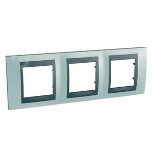 Unica TOP Флюорит/Графит Рамка 3-ая | MGU66.006.294 | Schneider Electric - фото 2