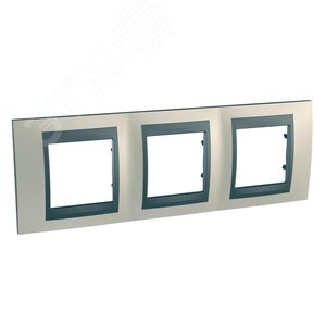 Unica TOP Опал/Графит Рамка 3-ая | MGU66.006.295 | Schneider Electric - фото 5