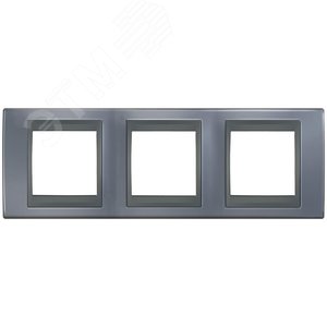 Unica TOP Грэй/Графит Рамка 3-ая | MGU66.006.297 | Schneider Electric - фото 4