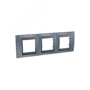 Unica TOP Грэй/Графит Рамка 3-ая | MGU66.006.297 | Schneider Electric - фото 6