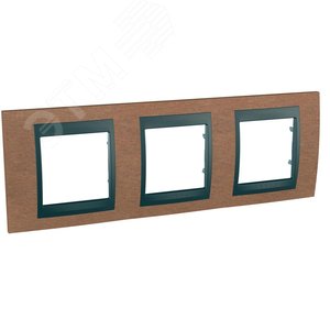 Unica TOP Вишня/Графит Рамка 3-ая | MGU66.006.2M2 | Schneider Electric - фото 4