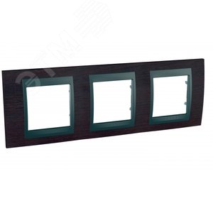 Unica TOP Венге/Графит Рамка 3-ая | MGU66.006.2M3 | Schneider Electric - фото 2