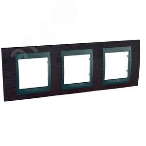 Unica TOP Венге/Графит Рамка 3-ая | MGU66.006.2M3 | Schneider Electric - фото 4