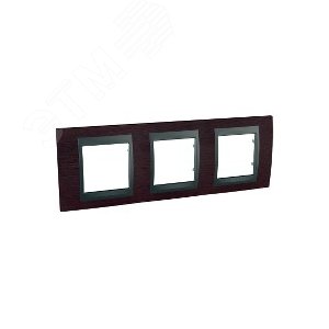 Unica TOP Венге/Графит Рамка 3-ая | MGU66.006.2M3 | Schneider Electric - фото 5