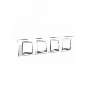 Unica TOP Нордик/Алюминий Рамка 4-ая | MGU66.008.092 | Schneider Electric - фото 7