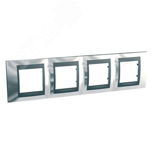 Unica TOP Хром/Графит Рамка 4-ая | MGU66.008.210 | Schneider Electric - фото 5