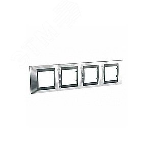 Unica TOP Хром/Графит Рамка 4-ая | MGU66.008.210 | Schneider Electric - фото 7