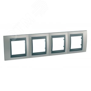 Unica TOP Никель/Графит Рамка 4-ая | MGU66.008.239 | Schneider Electric - фото 2