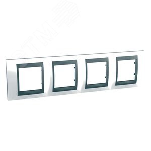 Unica TOP Нордик/Графит Рамка 4-ая | MGU66.008.292 | Schneider Electric - фото 4