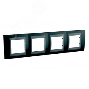 Unica TOP Родий/Графит Рамка 4-ая | MGU66.008.293 | Schneider Electric - фото 3