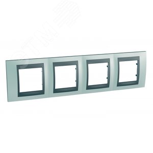Unica TOP Флюорит/Графит Рамка 4-ая | MGU66.008.294 | Schneider Electric - фото 2