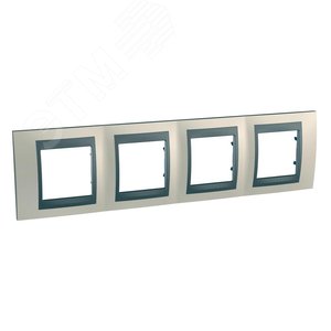Unica TOP Опал/Графит Рамка 4-ая | MGU66.008.295 | Schneider Electric - фото 5